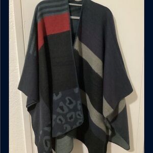 Stylish Multicolor Poncho